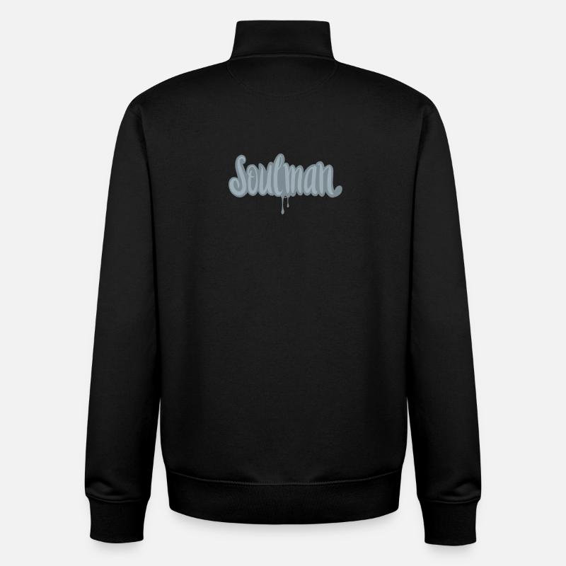 Soulmusic, c’est l’amour - Sweat zippé unisexe en coton bio Stanley/Stella - noir