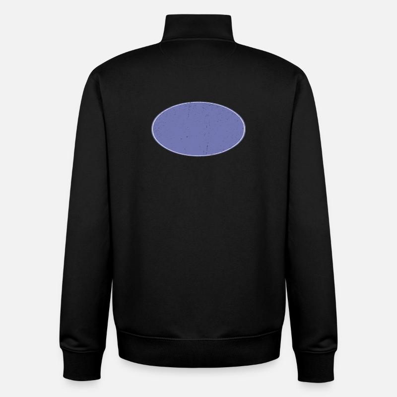 Ovaler Background Hintergrund schmutzig violett - Unisex Organic Zip Sweatshirt von Stanley/Stella - Schwarz