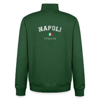 Napoli Italy - Unisex Organic Zip Sweatshirt von Stanley/Stella - Flaschengrün - Hinten - AI Model Male 185 dark (185cm)