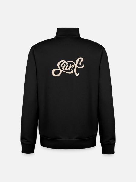 Surf Lettering - Unisex Organic Zip Sweatshirt von Stanley/Stella - Schwarz