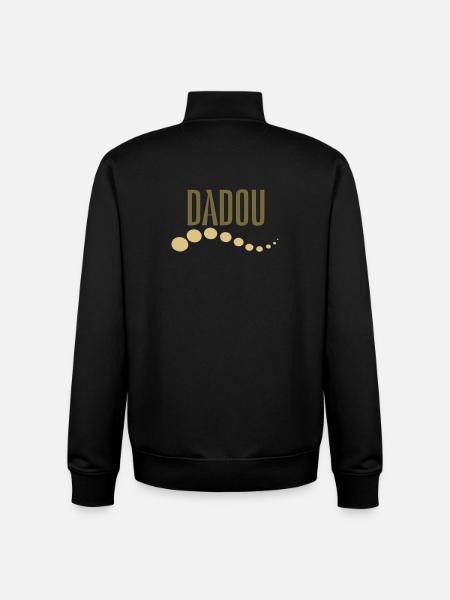Dadou - Sweat zippé unisexe en coton bio Stanley/Stella - noir