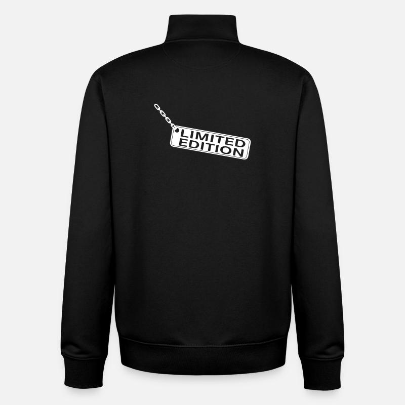 Limited Edition Design Schild Style - Unisex Organic Zip Sweatshirt von Stanley/Stella - Schwarz