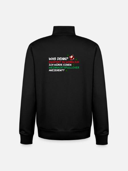 Weihnachtspullover Weihnachtsmann Weihnachten - Unisex Organic Zip Sweatshirt von Stanley/Stella - Schwarz