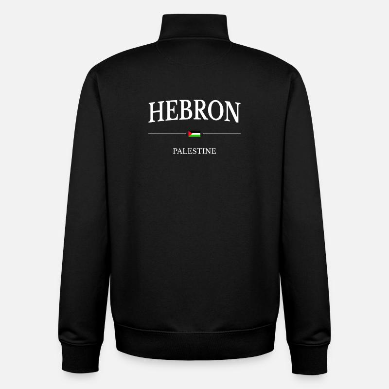 Hebron Flagge Palästina - Unisex Organic Zip Sweatshirt von Stanley/Stella - Schwarz