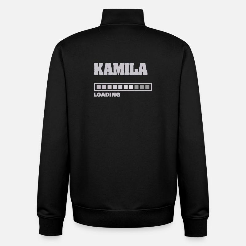 Kamila - Sweat zippé unisexe en coton bio Stanley/Stella - noir