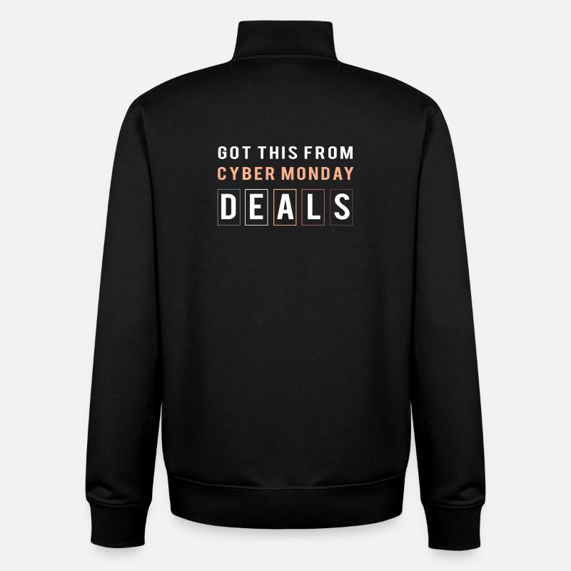 Cyber Monday Kaufrausch - Unisex Organic Zip Sweatshirt von Stanley/Stella - Schwarz