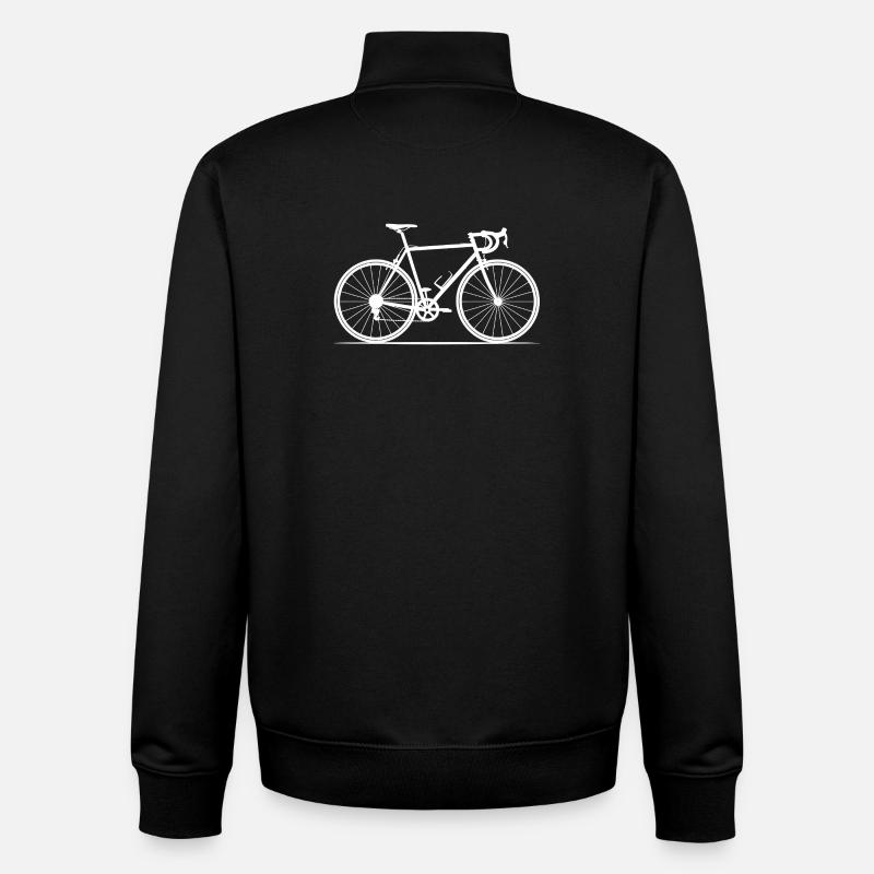 Cyclisme Cyclisme VTT - Sweat zippé unisexe en coton bio Stanley/Stella - noir