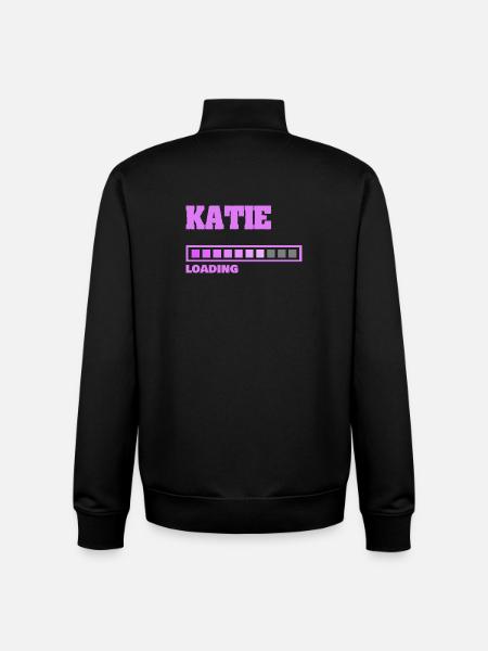 Katie bébé - Sweat zippé unisexe en coton bio Stanley/Stella - noir