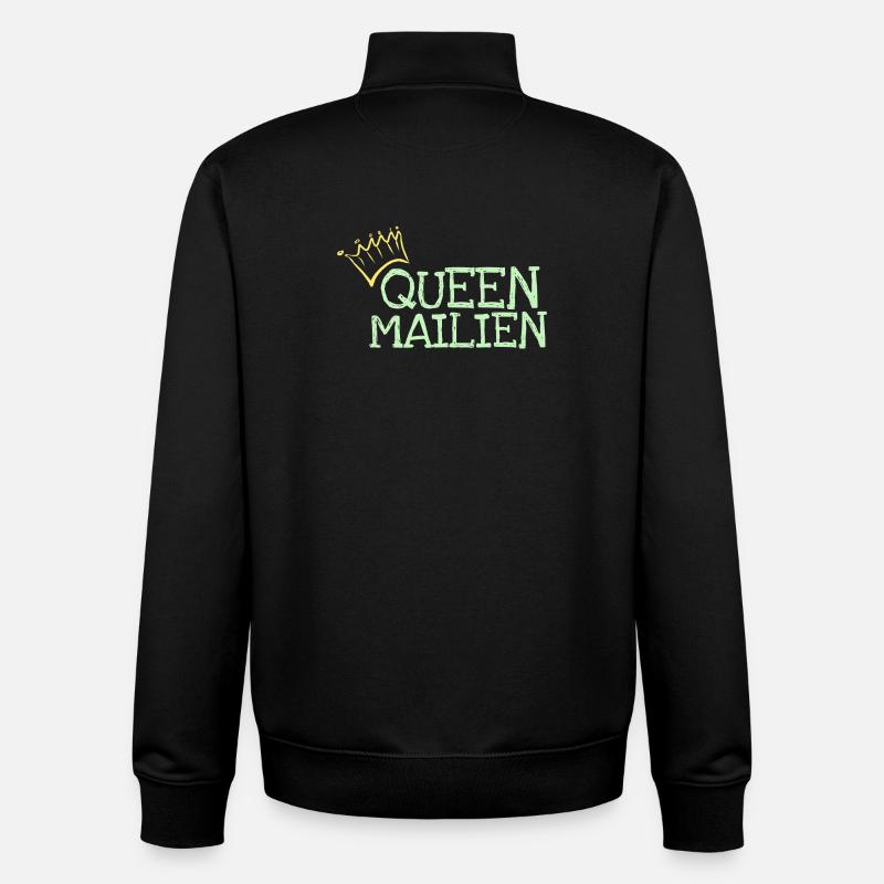 Mailien - Sweat zippé unisexe en coton bio Stanley/Stella - noir