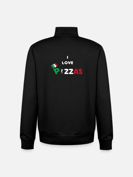 Italienische Pizza Pazzaiolo - Unisex Organic Zip Sweatshirt von Stanley/Stella - Schwarz