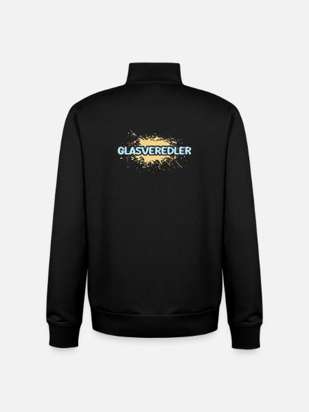 Gift for glass finisher - Unisex Organic Zip Sweatshirt by Stanley/Stella - black