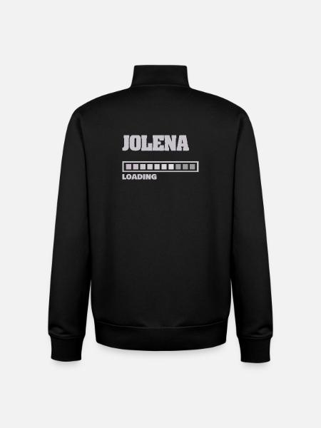Gift for Jolena - Unisex Organic Zip Sweatshirt by Stanley/Stella - black