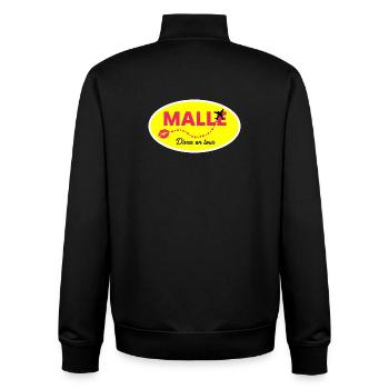MALLE : Divas en tournée - Sweat zippé unisexe en coton bio Stanley/Stella - noir - Dos - AI Model Male 185 light (185cm)
