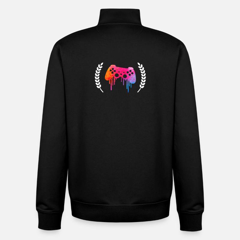 Gaming - Unisex Organic Zip Sweatshirt von Stanley/Stella - Schwarz