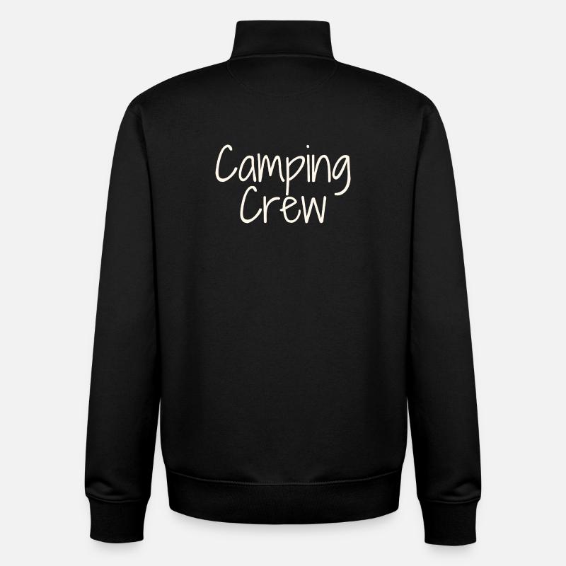 Équipe de camping - Sweat zippé unisexe en coton bio Stanley/Stella - noir