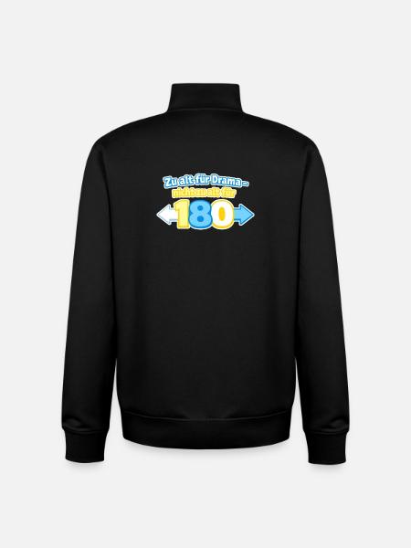 Zu alt für Drama 180 - Unisex Organic Zip Sweatshirt von Stanley/Stella - Schwarz