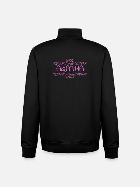 Agatha bébé - Sweat zippé unisexe en coton bio Stanley/Stella - noir
