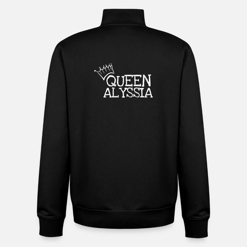 Gift for Alyssia - Unisex Organic Zip Sweatshirt by Stanley/Stella - black