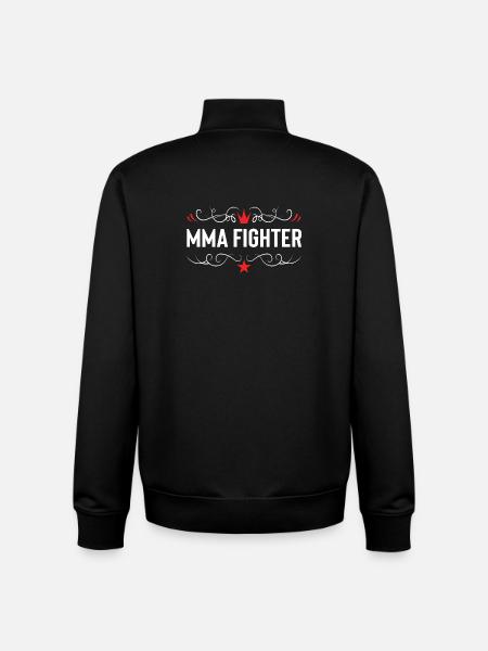 MMA Fighter Mixed Martial Arts - Unisex Organic Zip Sweatshirt by Stanley/Stella - black