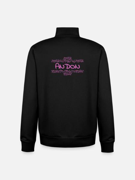 ANDON - Sweat zippé unisexe en coton bio Stanley/Stella - noir