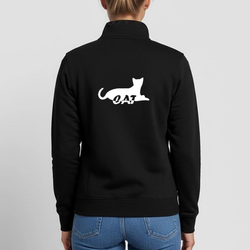 chat chat chat chat chat chatte minette chatte chatte minette Sweat zippé unisexe en coton bio Stanley/Stella