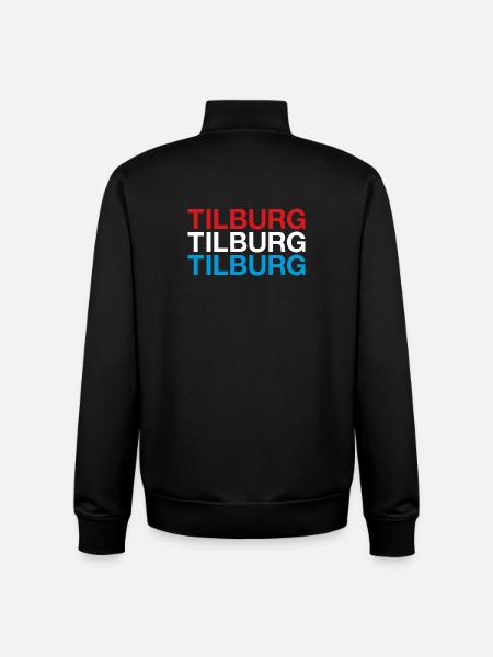 TILBURG Netherlands Netherlands Flag - Unisex Organic Zip Sweatshirt by Stanley/Stella - black
