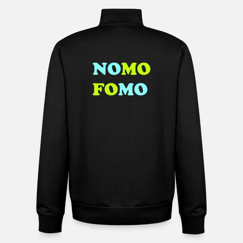 FOMO Peur de manquer quelque chose - Sweat zippé unisexe en coton bio Stanley/Stella - noir