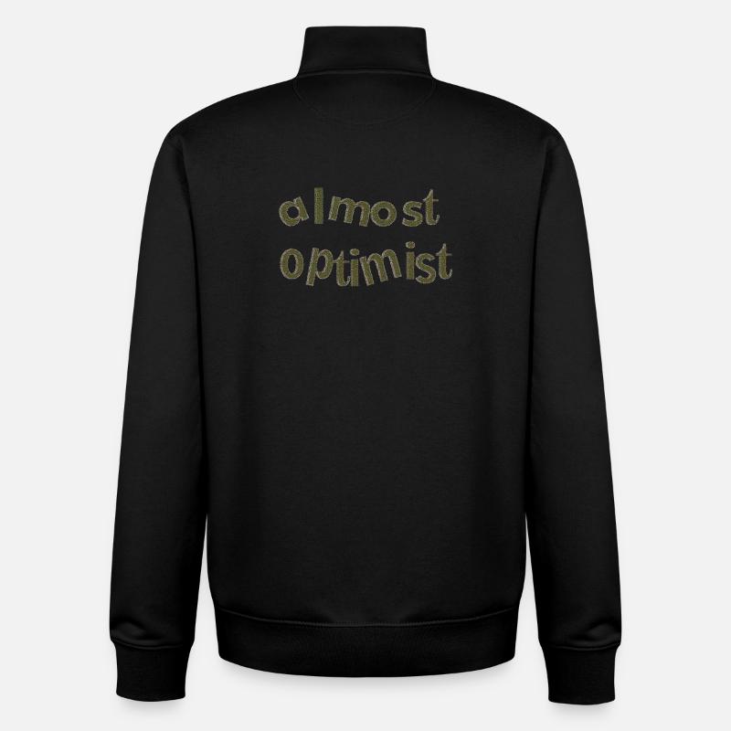 Optimist 3 - Unisex Organic Zip Sweatshirt by Stanley/Stella - black
