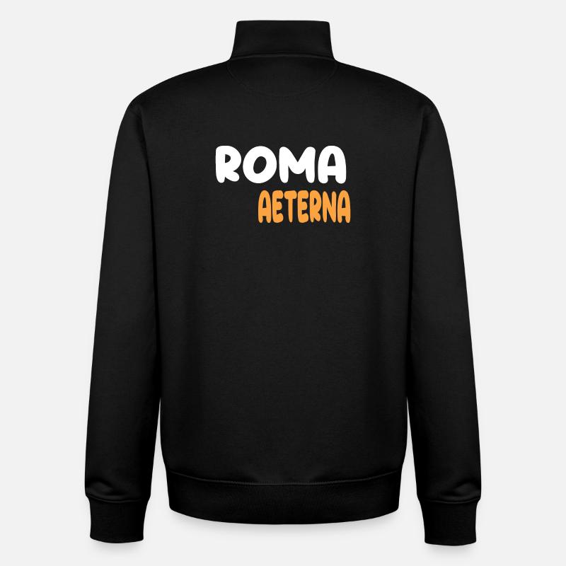 Roma Aeterna - Sweat zippé unisexe en coton bio Stanley/Stella - noir