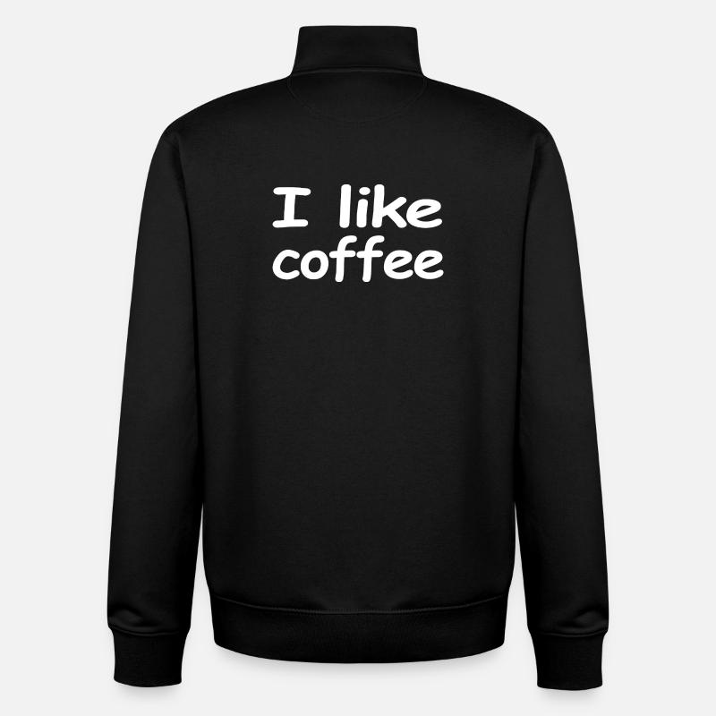 Café - Sweat zippé unisexe en coton bio Stanley/Stella - noir