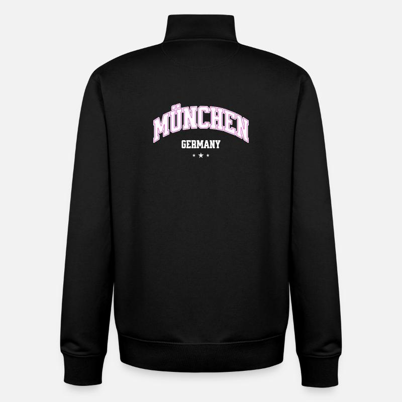München Neonbogen Flair - Unisex Organic Zip Sweatshirt von Stanley/Stella - Schwarz