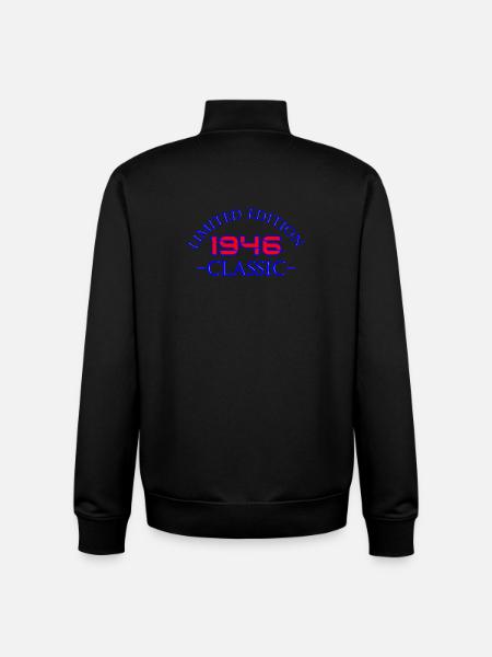 1946 Classic Limited Edition - Unisex Organic Zip Sweatshirt by Stanley/Stella - black