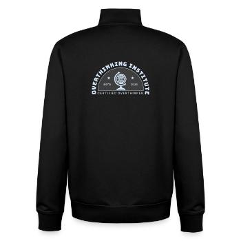 Überdenkendes Institut-Emblem - Unisex Organic Zip Sweatshirt von Stanley/Stella - Schwarz - Hinten - AI Model Male 185 light (185cm)