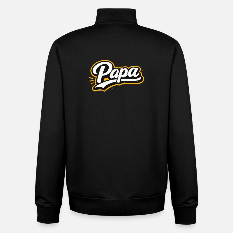 Dad - Unisex Organic Zip Sweatshirt by Stanley/Stella - black