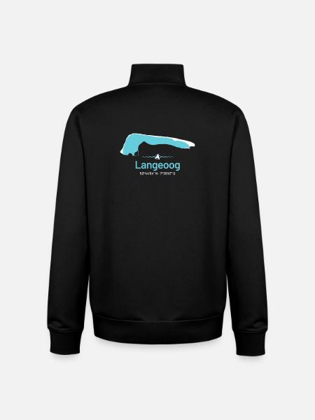 Langeoog | Design Map - Unisex Organic Zip Sweatshirt by Stanley/Stella - black