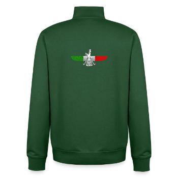 Farvahar Logo | Iranisches altes Symbol - Unisex Organic Zip Sweatshirt von Stanley/Stella - Flaschengrün - Hinten - AI Model Male 185 dark (185cm)