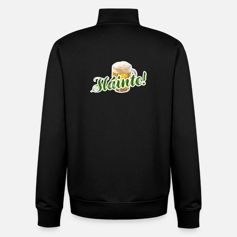 Skål – sláinte øl humor - Sweat zippé unisexe en coton bio Stanley/Stella - noir