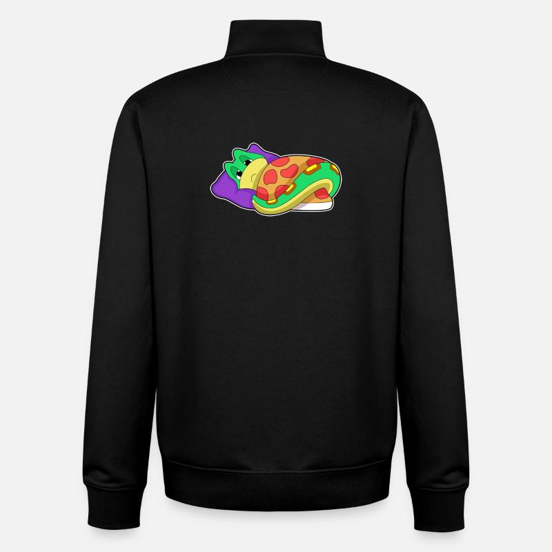 Oreiller de couverture serpent - Sweat zippé unisexe en coton bio Stanley/Stella - noir