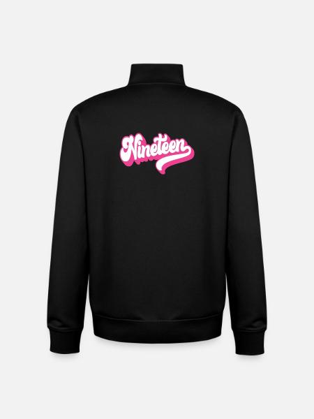 Nitten 19-års fødselsdag Piger Kvinder 19 år gamle - Stanley/Stella unisex sweatshirt med lynlås i økologisk - sort