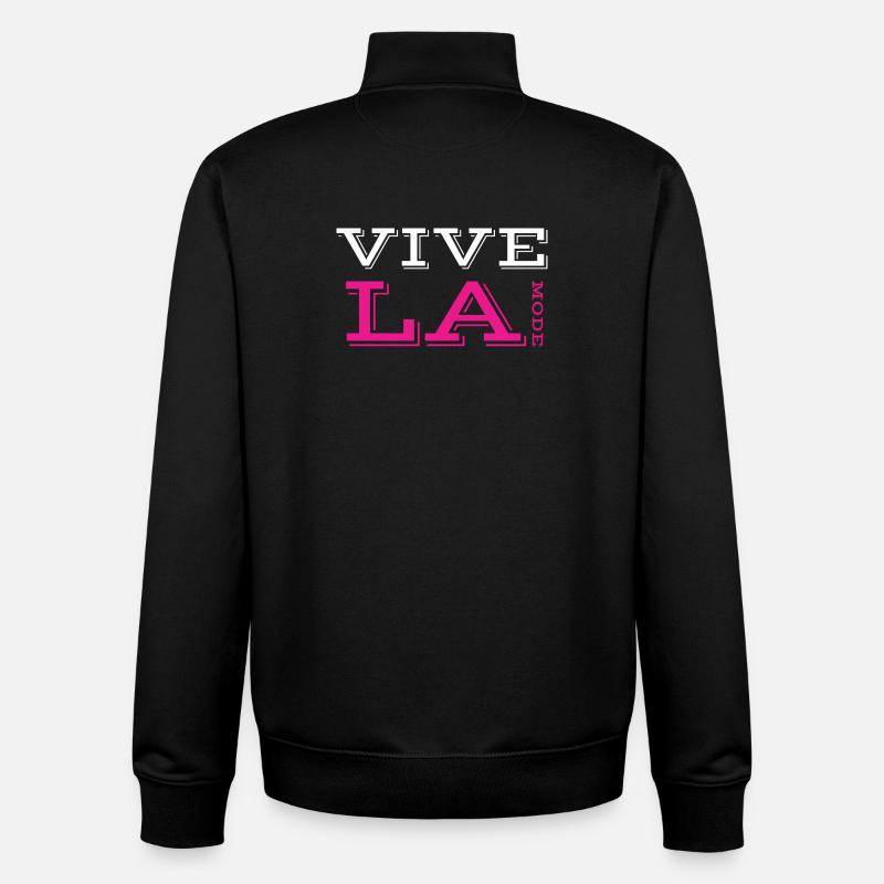 vive la mode - Sweat zippé unisexe en coton bio Stanley/Stella - noir