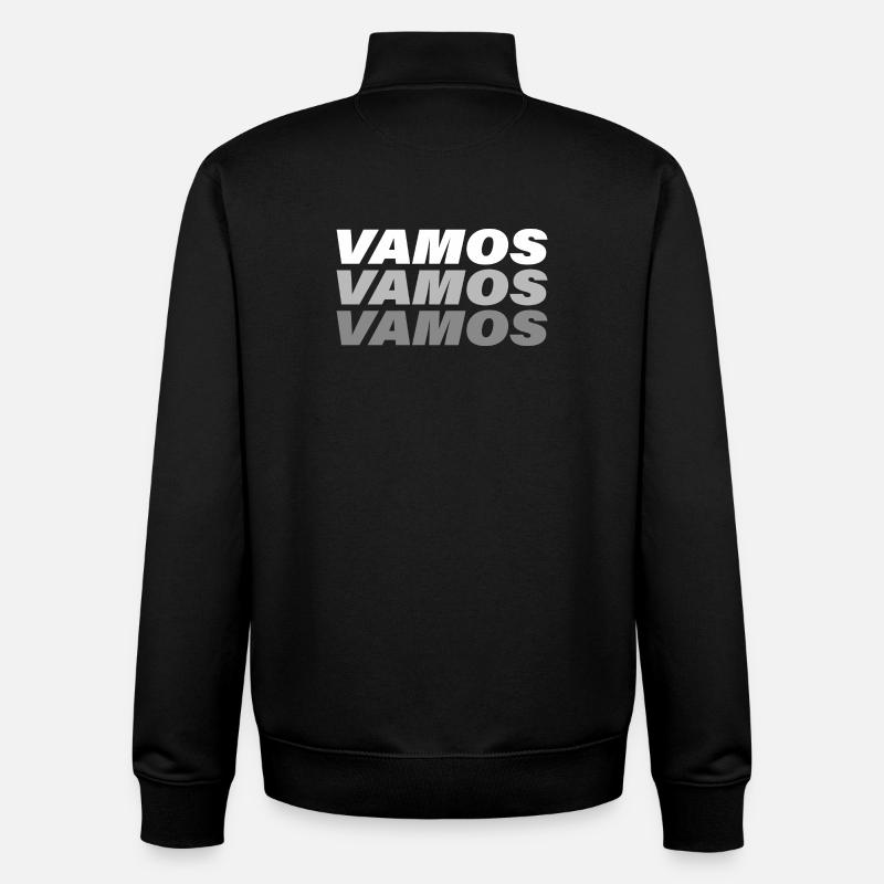 VAMOS - Sweat zippé unisexe en coton bio Stanley/Stella - noir