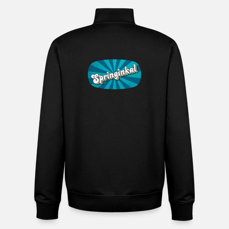 Springinkal - lebhafter Junge, Kosename - Unisex Organic Zip Sweatshirt von Stanley/Stella - Schwarz