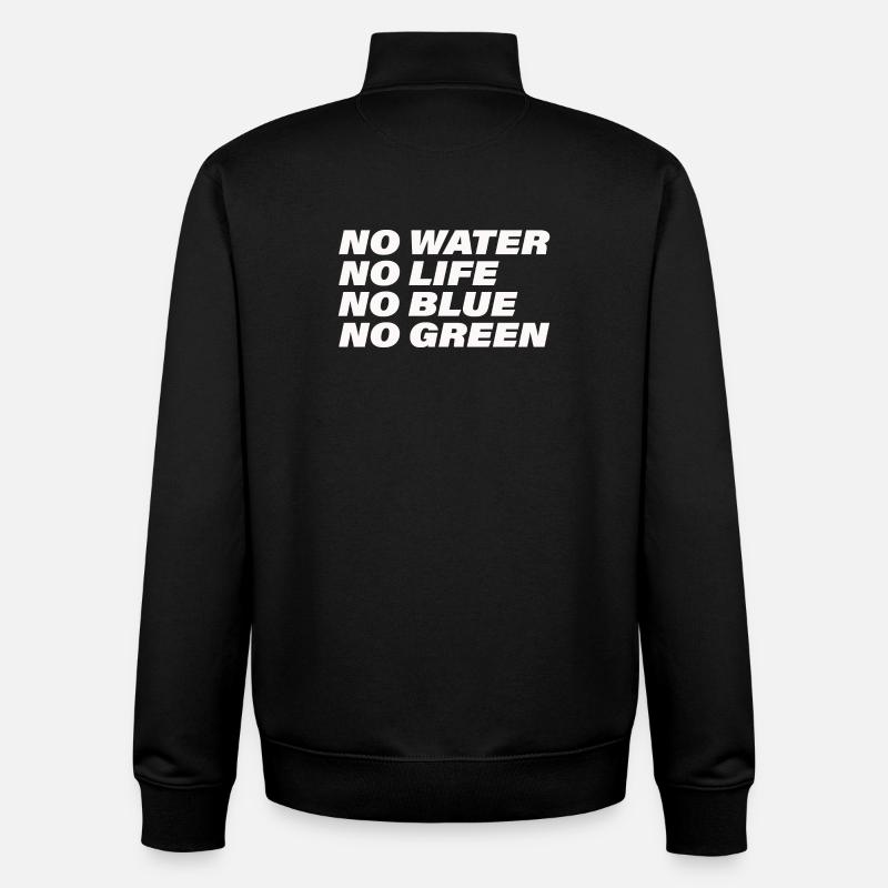 WATER - Unisex Organic Zip Sweatshirt von Stanley/Stella - Schwarz
