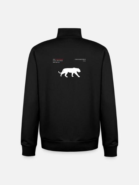 Tiger - Unisex Organic Zip Sweatshirt by Stanley/Stella - black