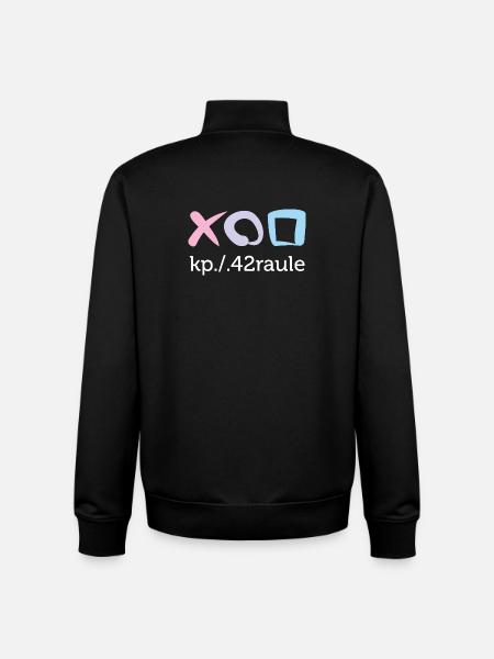 Raule - Sweat zippé unisexe en coton bio Stanley/Stella - noir