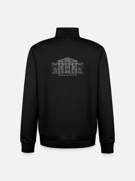 Baltimore Kunstmuseum, Handzeichnung, USA - Unisex Organic Zip Sweatshirt von Stanley/Stella - Schwarz