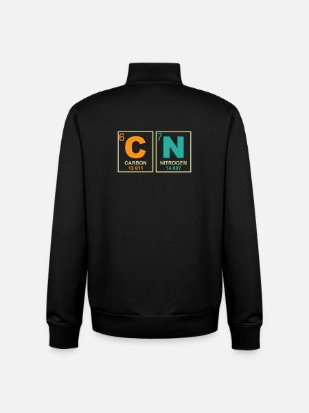 67 Meme Sjov Lærer Naturvidenskab Periodisk System Retro - Stanley/Stella unisex sweatshirt med lynlås i økologisk - sort