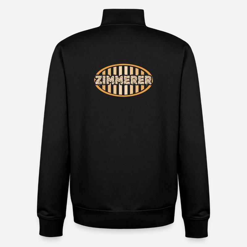 Zimmerer - Unisex Organic Zip Sweatshirt von Stanley/Stella - Schwarz