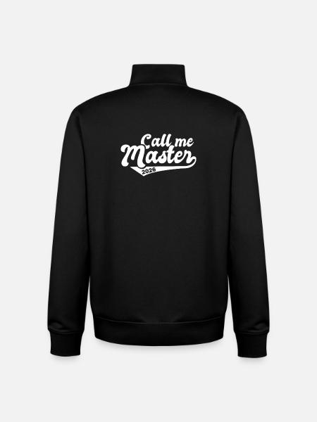 Master 2026 Diplôme - Sweat zippé unisexe en coton bio Stanley/Stella - noir