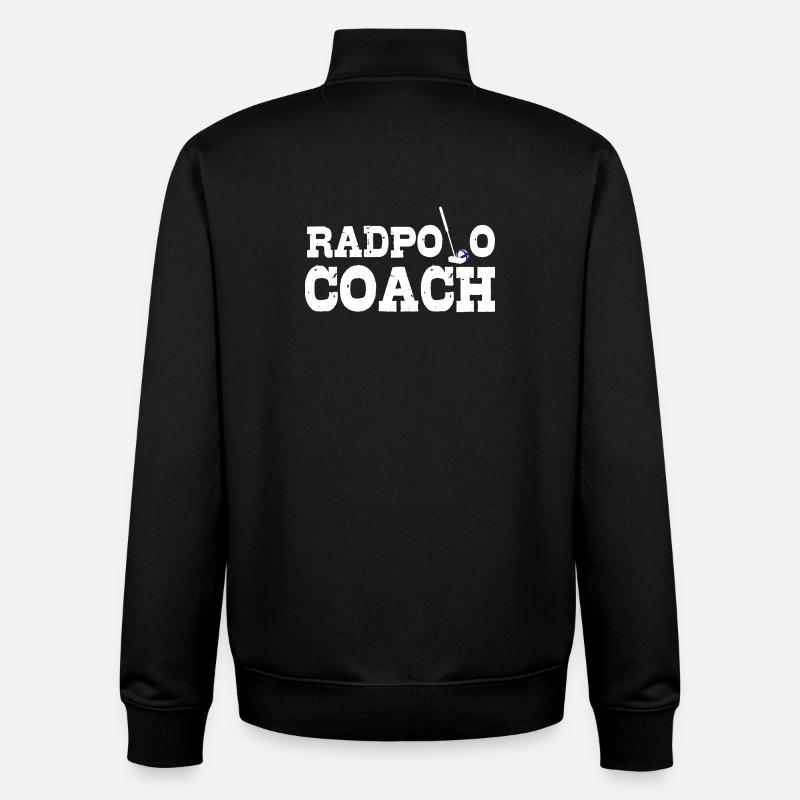 Radpolo Coach  - Unisex Organic Zip Sweatshirt von Stanley/Stella - Schwarz